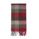 BARBOUR Μπορντό Κασκόλ Καρό - 3BRUSC0005