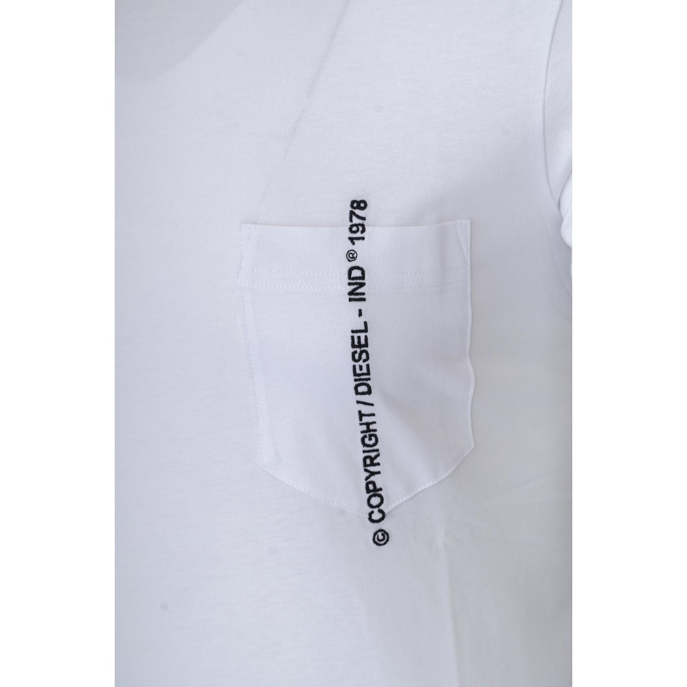 DIESEL Λευκό T-shirt T-Rubin - 00SASJ 0AAXJ
