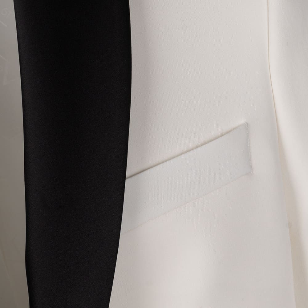 V1969 Λευκό Σμόκιν (Tuxedo) 3pcs - 07. 37 RO