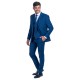 David Hector Μπλε Ρουά κοστούμι με γιλέκο - 07.29.F 
