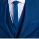 David Hector Μπλε Ρουά κοστούμι με γιλέκο - 07.29.F 