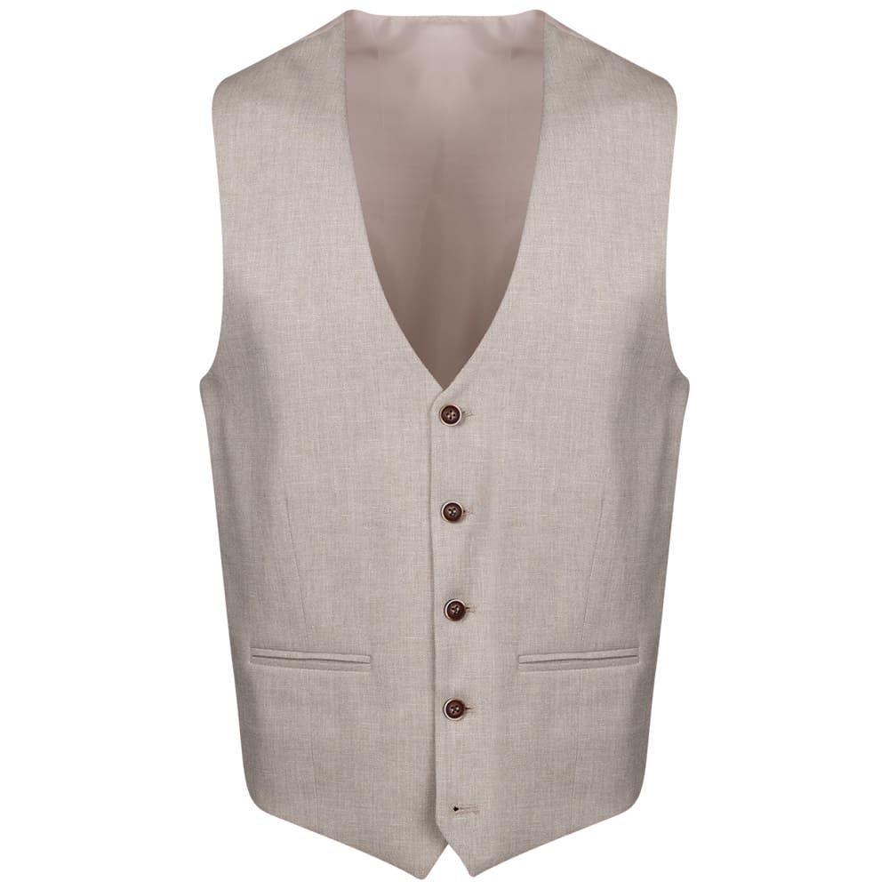 Lexton Μπεζ Κοστούμι 3pcs Linen blend - 07.37 MI