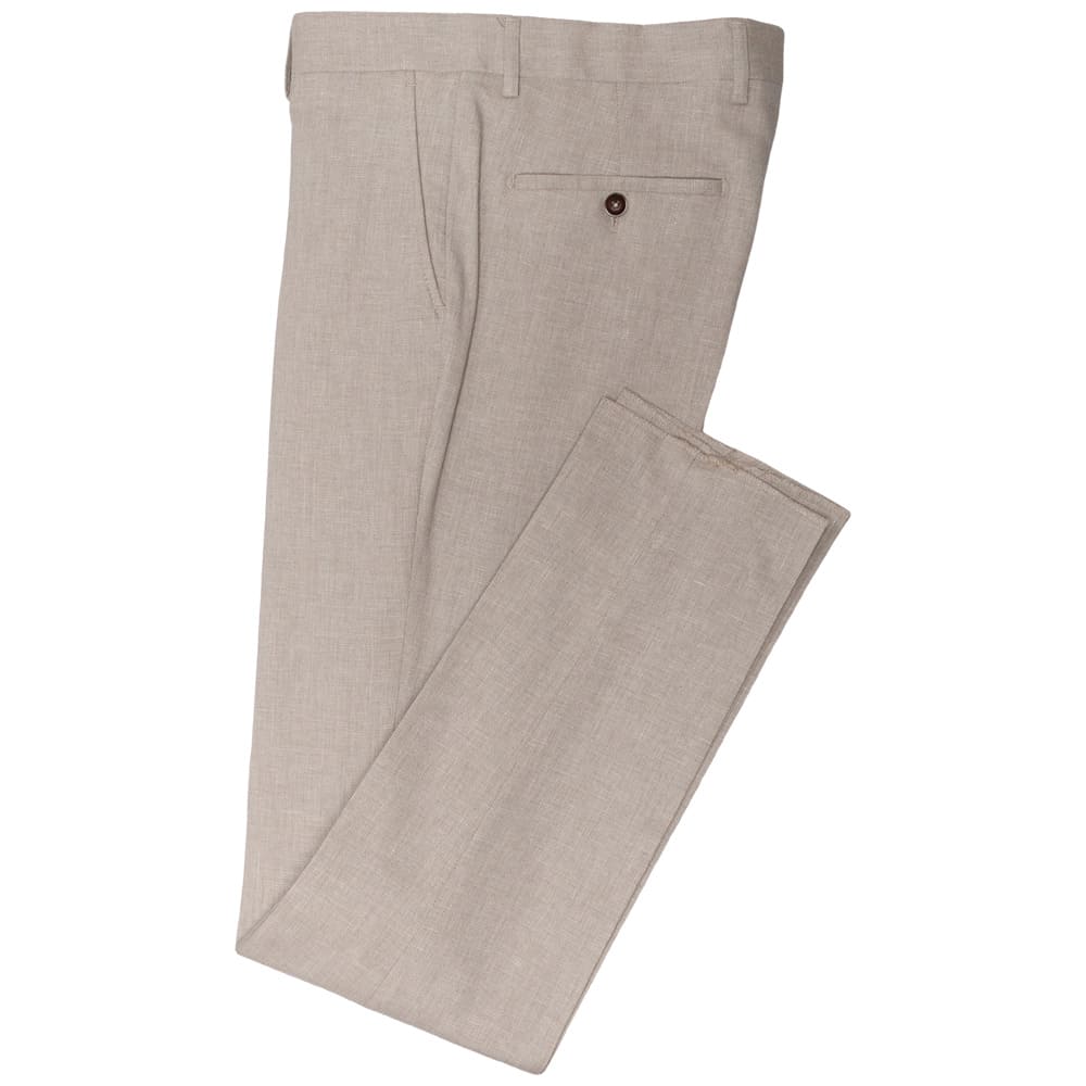 Lexton Μπεζ Κοστούμι 3pcs Linen blend - 07.37 MI