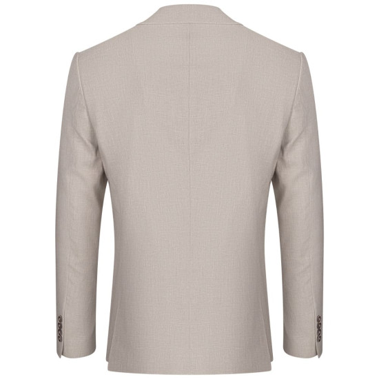 Lexton Μπεζ Κοστούμι 3pcs Linen blend - 07.37 MI
