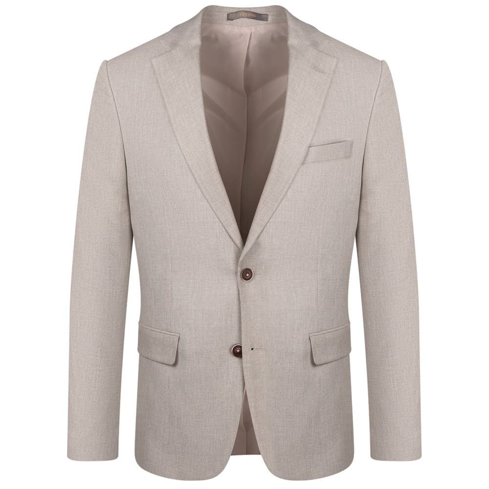 Lexton Μπεζ Κοστούμι 3pcs Linen blend - 07.37 MI