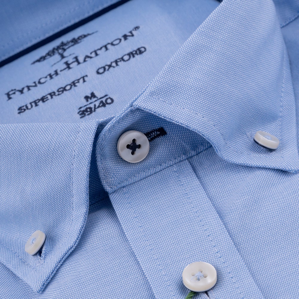 Fynch-Hatton Γαλάζιο Πουκάμισο Button Down - 1000  5500