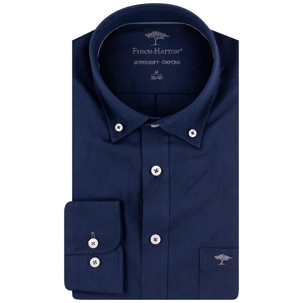 Fynch-Hatton Μπλε Πουκάμισο Button Down - 1000  5500