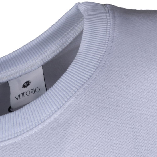 Vittorio Λευκό T-shirt C Neck - 1000-2425-005