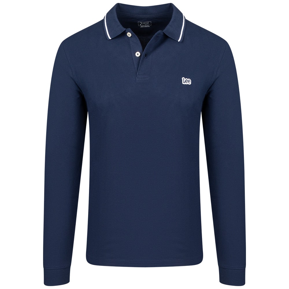 Lee Μπλε Μακρυμάνικο polo LS - 112355666