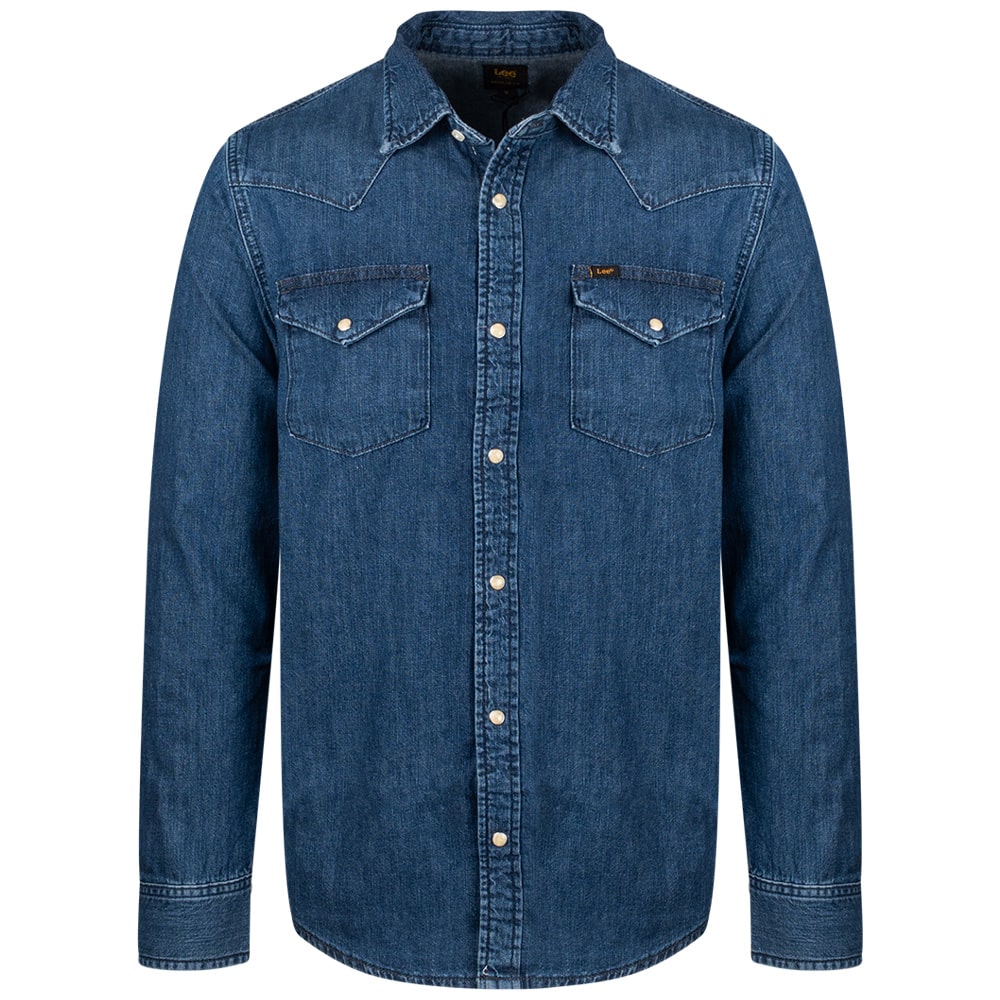 Lee Μπλε Πουκάμισο Denim - 112370562