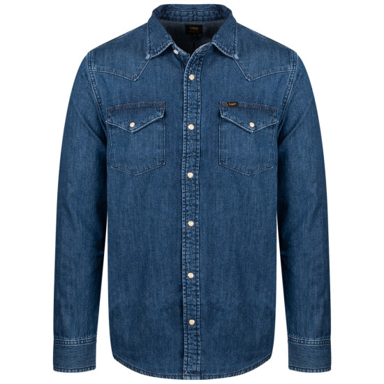 Lee Μπλε Πουκάμισο Denim - 112370562