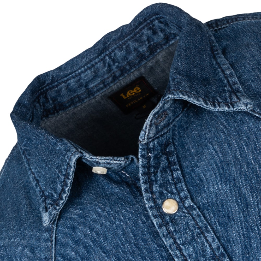 Lee Μπλε Πουκάμισο Denim - 112370562