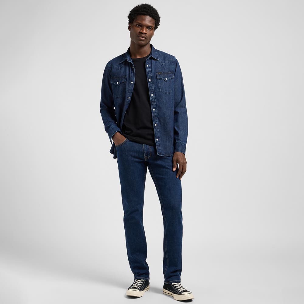 Lee Μπλε Σκούρο Jeans Daren - 112370642
