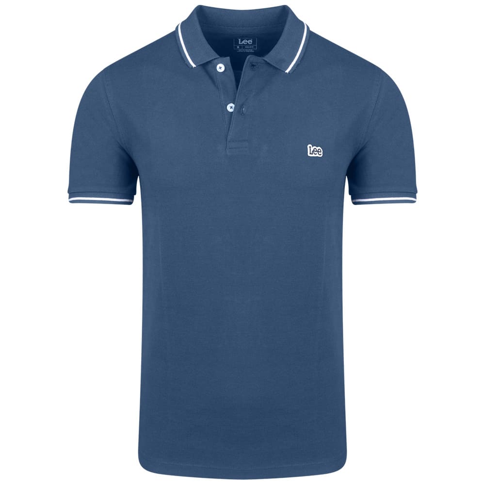 Lee Μπλε Κοντομάνικο polo - 112376432