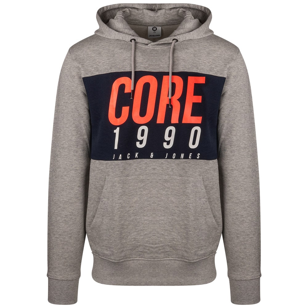 JACK & JONES Γκρι Hoodie - 12146143