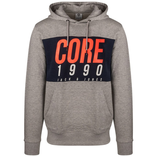 JACK & JONES Γκρι Hoodie - 12146143