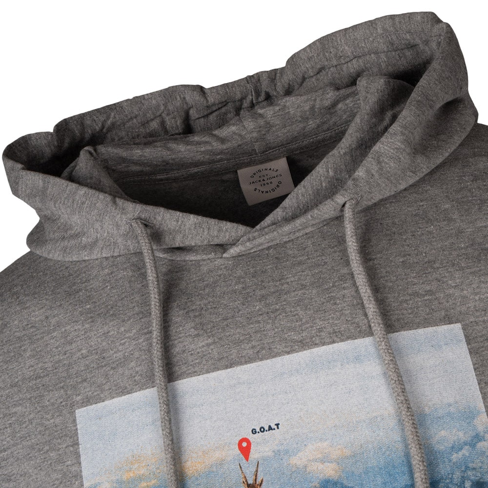 JACK & JONES Γκρι Hoodie - 12156503