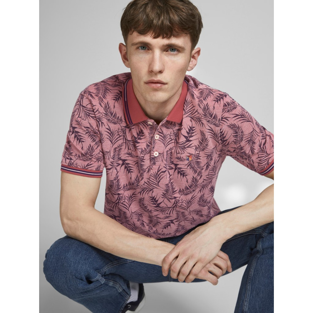 JACK & JONES Κόκκινο Κοντομάνικο polo - 12188267
