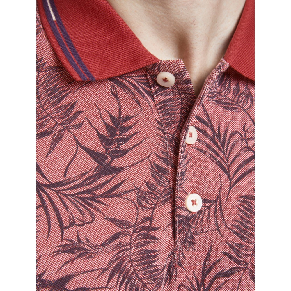 JACK & JONES Κόκκινο Κοντομάνικο polo - 12188267