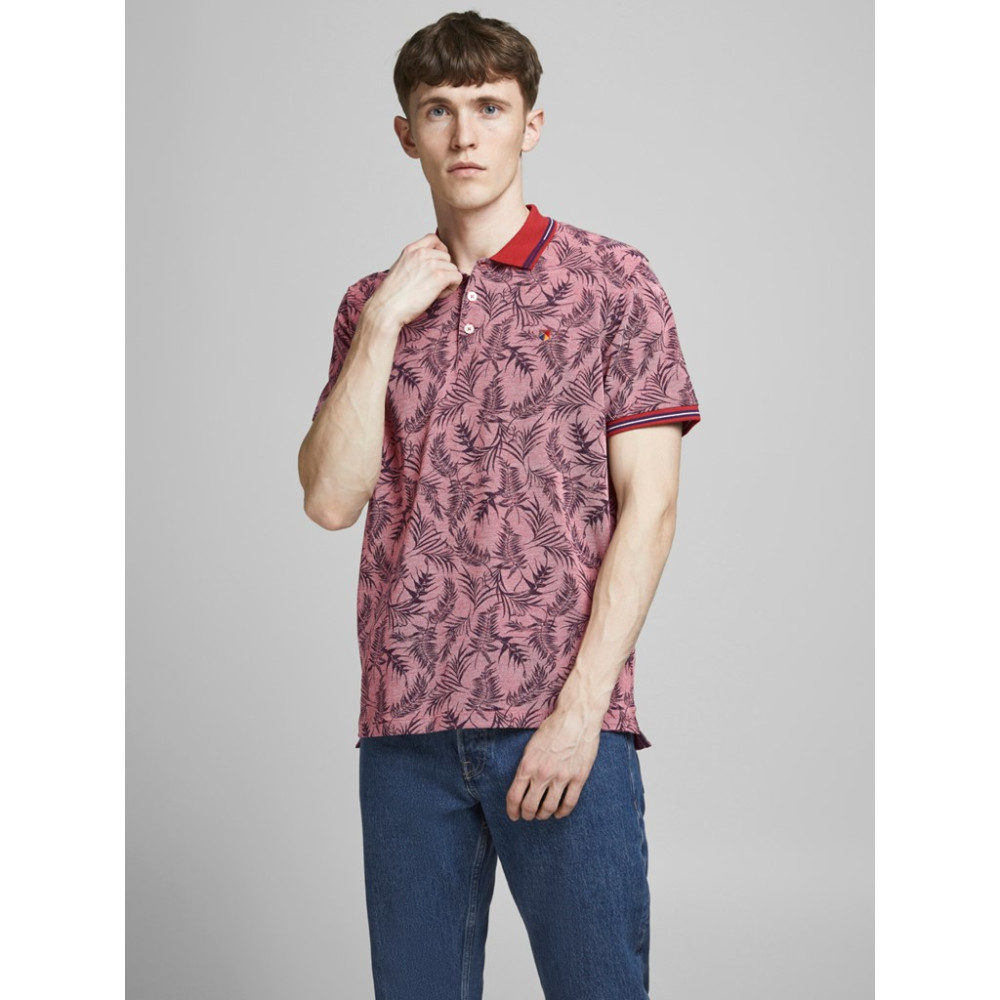 JACK & JONES Κόκκινο Κοντομάνικο polo - 12188267