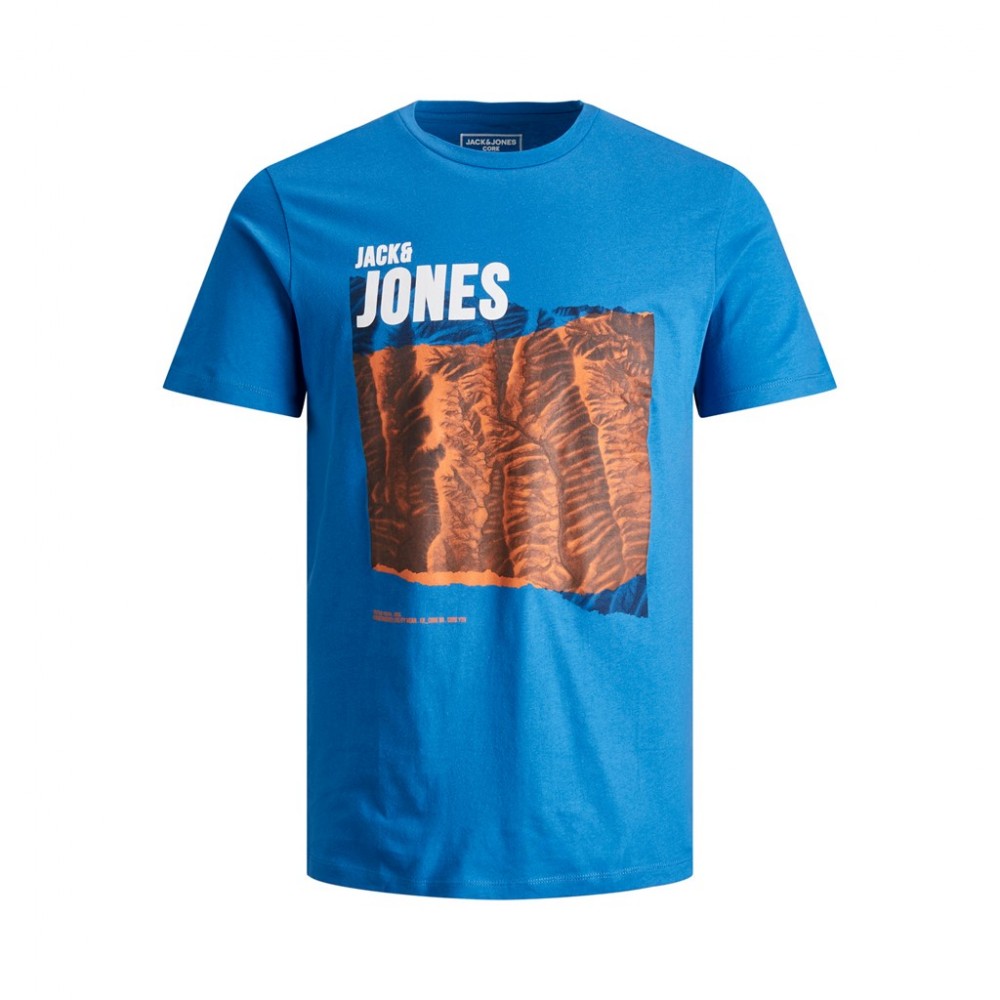 JACK & JONES Μπλε T-shirt O-Neck - 12206860