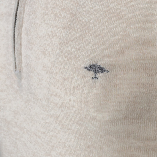 Fynch-Hatton Εκρού Half Zip 100% Wool - 1221  807