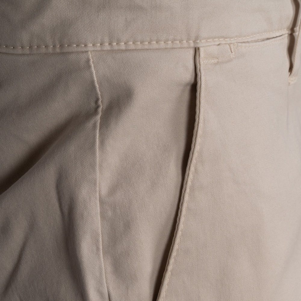 FOUR TEN Εκρού Παντελόνι Chino - T910 125003