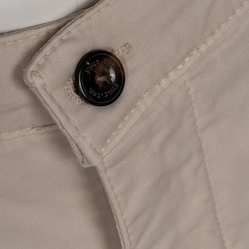 FOUR TEN Εκρού Παντελόνι Chino - T910 125003