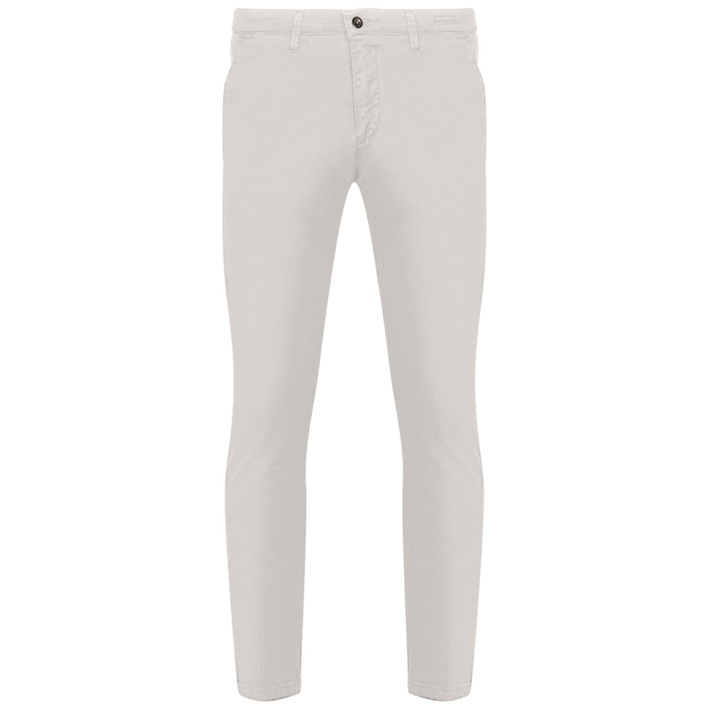 FOUR TEN Λευκό Παντελόνι Chino - T910 125003