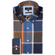 Fynch-Hatton Μπλε Πουκάμισο Button Down - 1308  7020