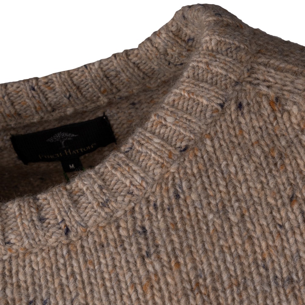 Fynch-Hatton Μπεζ Πουλόβερ C Neck - 1310  344