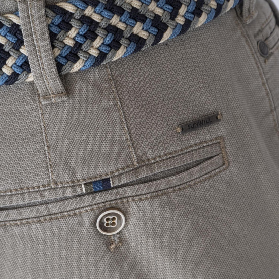 SUNWILL Μπεζ Παντελόνι Chino - 13137-7553
