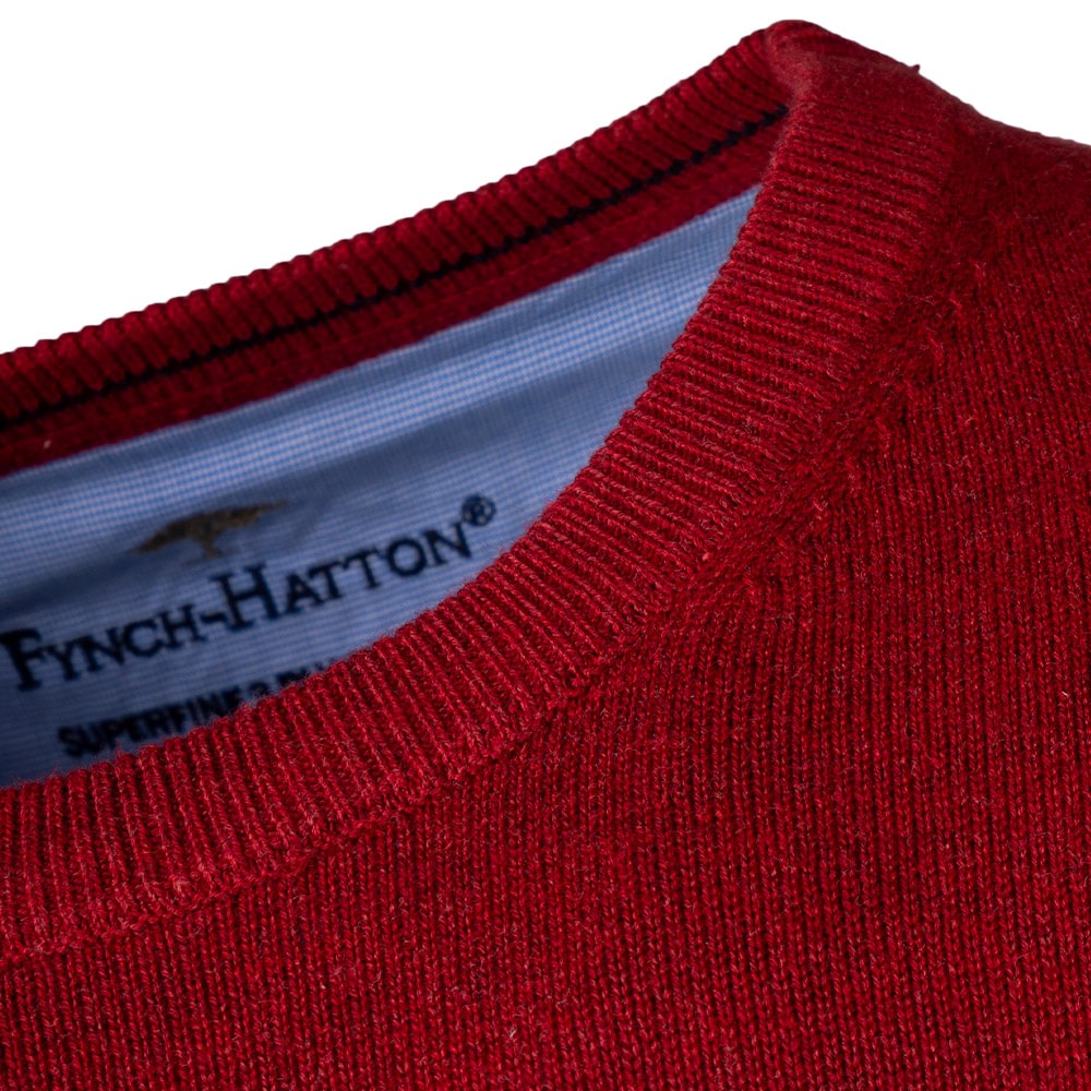 Fynch-Hatton Κόκκινο Πουλόβερ C Neck - 1314  210