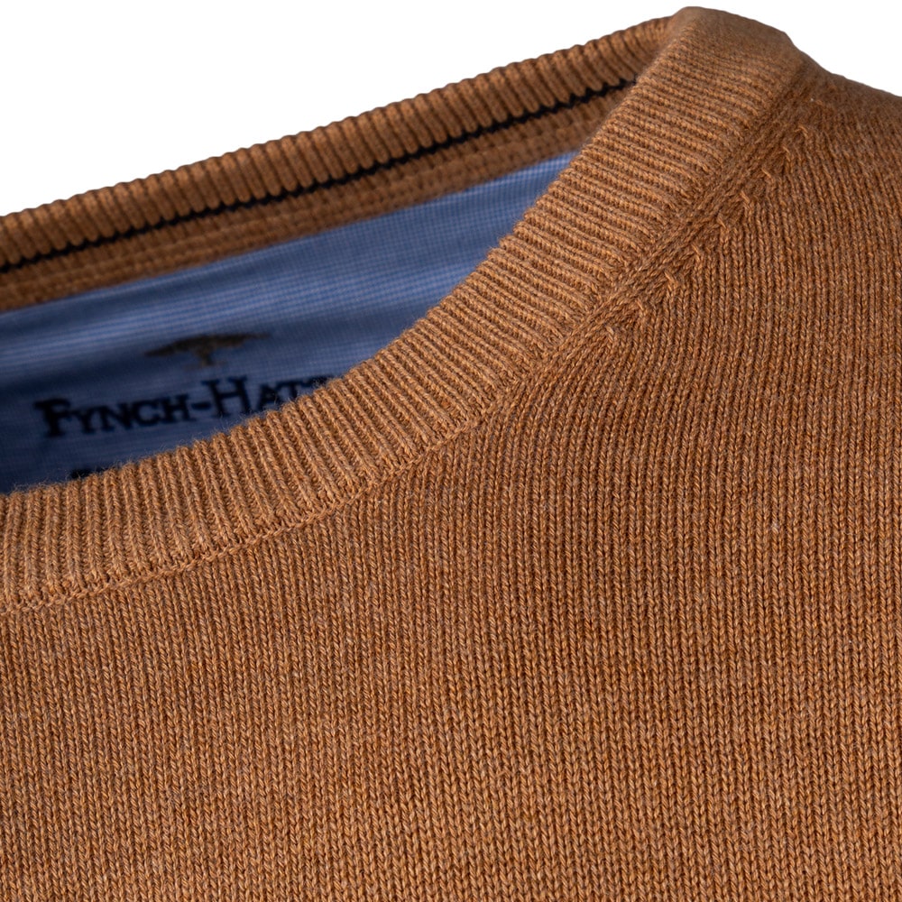 Fynch-Hatton Μπεζ Πουλόβερ C Neck - 1314  210