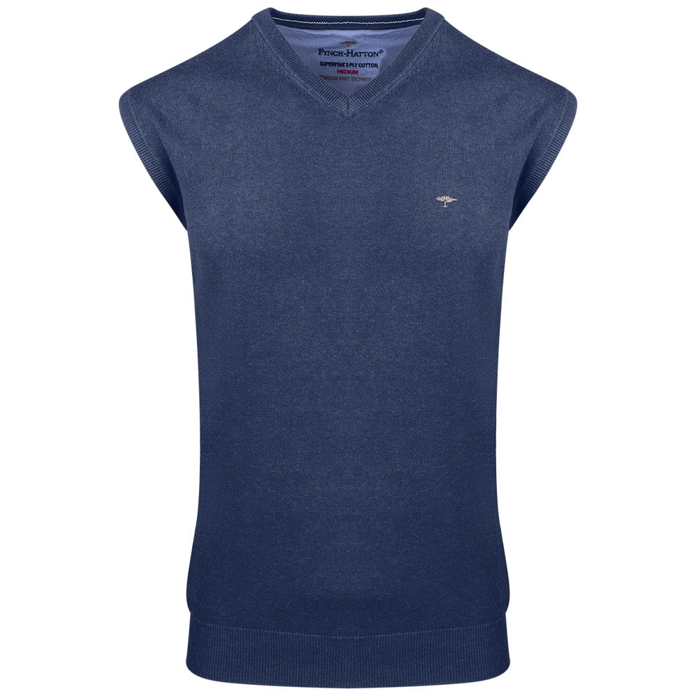 Fynch-Hatton Μπλε Καζάκα V-Neck - 1314  214