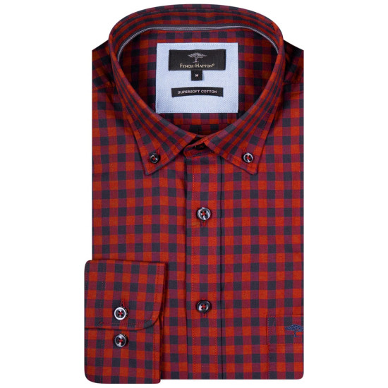 Fynch-Hatton Καρό Πουκάμισο Button Down - 1314  8120