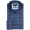 Fynch-Hatton Καρό Μπλε Πουκάμισο Button Down - 1314  8120