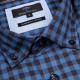 Fynch-Hatton Καρό Μπλε Πουκάμισο Button Down - 1314  8120