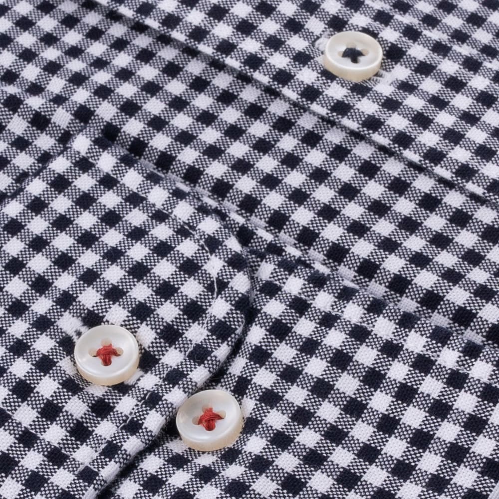 Fynch-Hatton Λευκό/Μαύρο Πουκάμισο Button Down - 1408  6020
