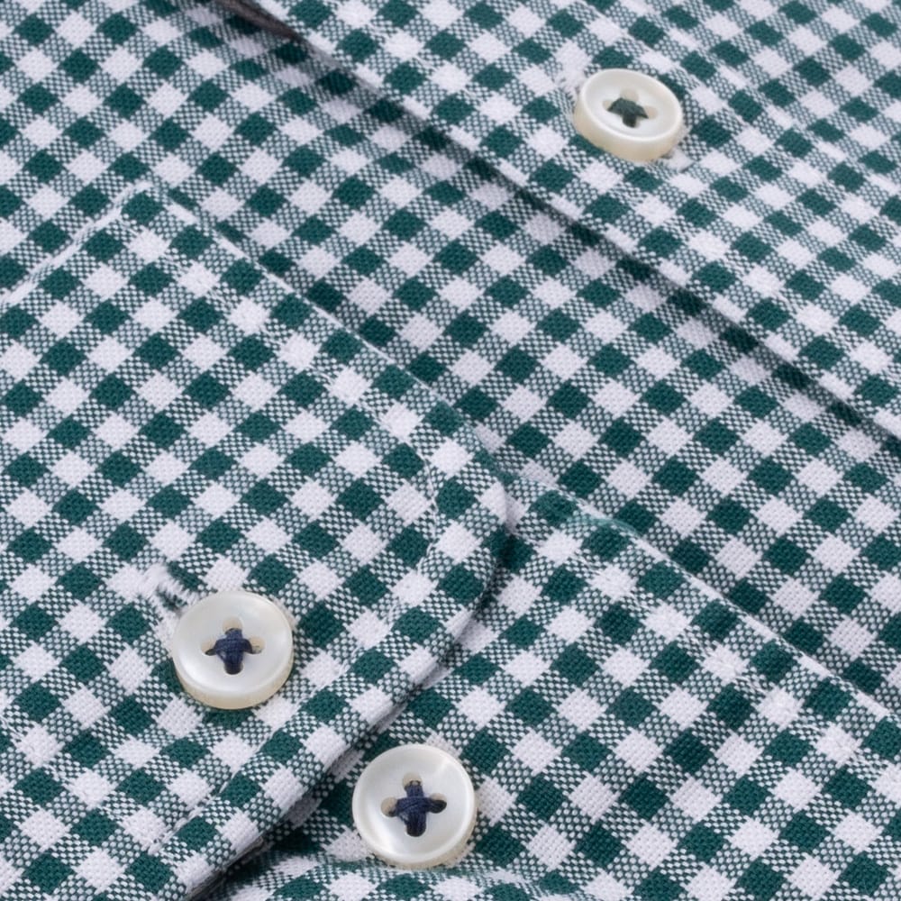 Fynch-Hatton Λευκό/Πράσινο Πουκάμισο Button Down - 1408  6020