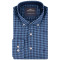 Fynch-Hatton Μπλε Πουκάμισο Button Down Καρό - 1410  8040