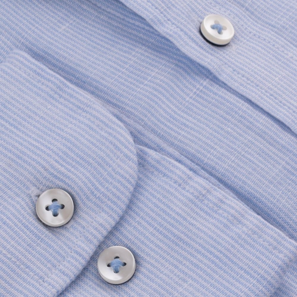 Fynch-Hatton Γαλάζιο Πουκάμισο 100% Linen - 1413  6010