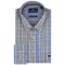 Fynch-Hatton Μπλε/Κίτρινο Καρό Πουκάμισο Button Down - 1413  5030