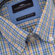 Fynch-Hatton Μπλε/Κίτρινο Καρό Πουκάμισο Button Down - 1413  5030