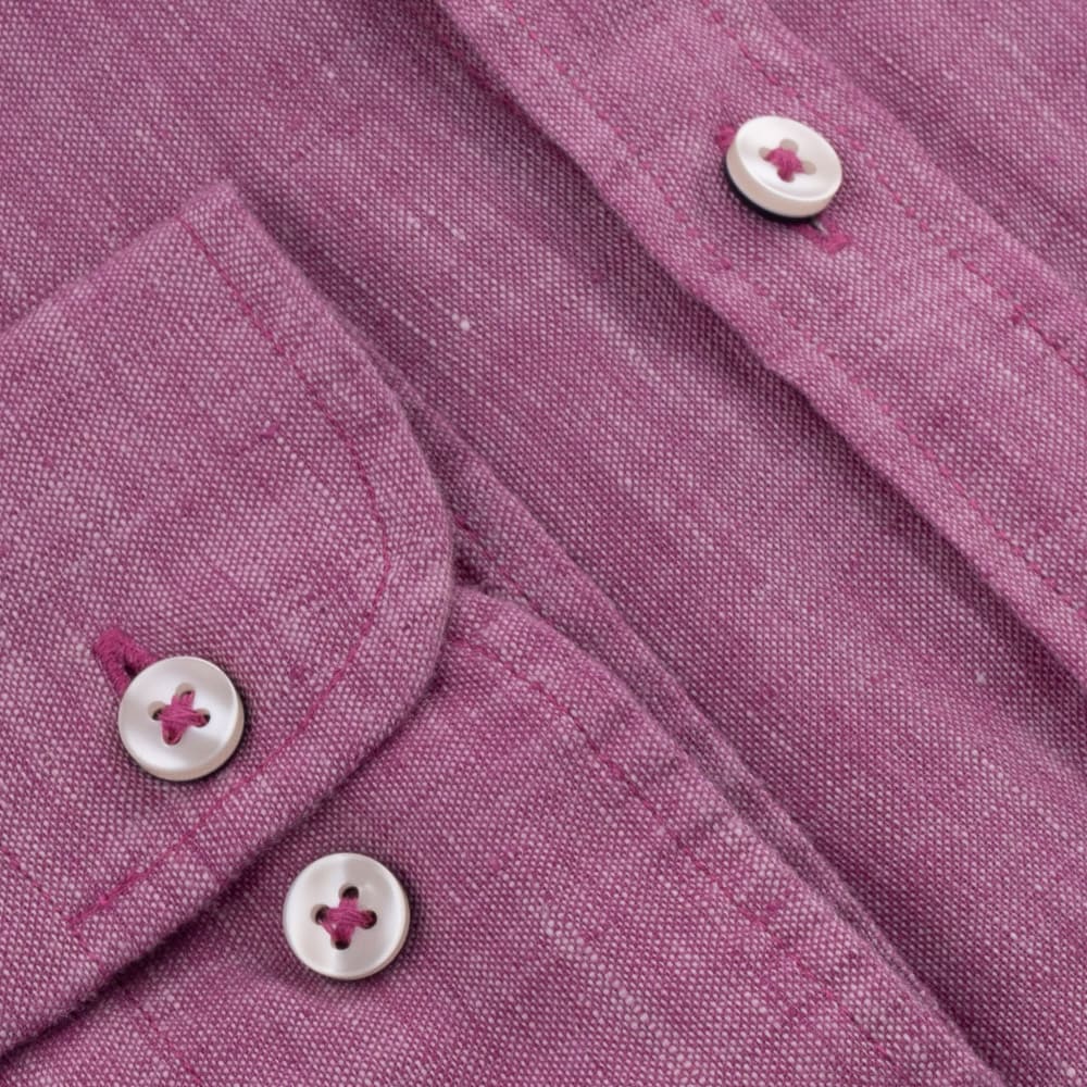 Fynch-Hatton Μωβ Πουκάμισο 100% Linen - 1413  6000