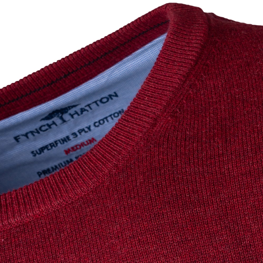Fynch-Hatton Κόκκινο Πουλόβερ C Neck - 1414  210