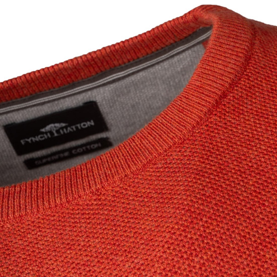 Fynch-Hatton Κεραμιδί Πουλόβερ C Neck - 1414  220