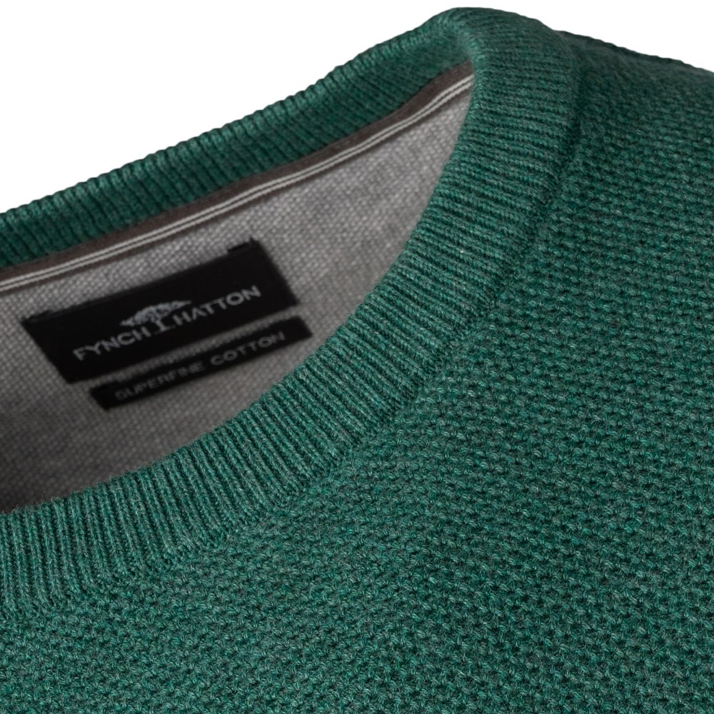 Fynch-Hatton Πράσινο Πουλόβερ C Neck - 1414  220