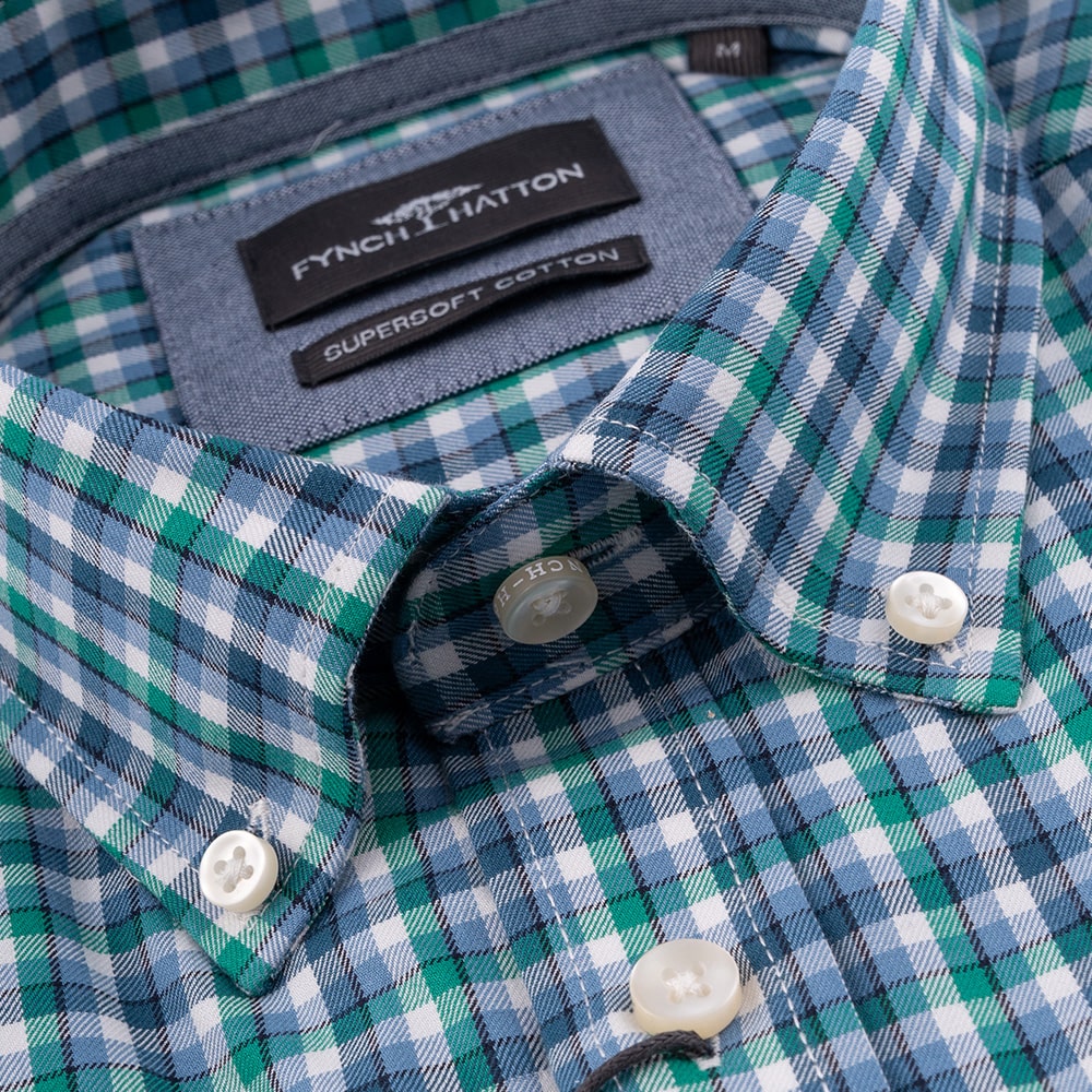 Fynch-Hatton Πράσινο Πουκάμισο Button Down - 1414  5010