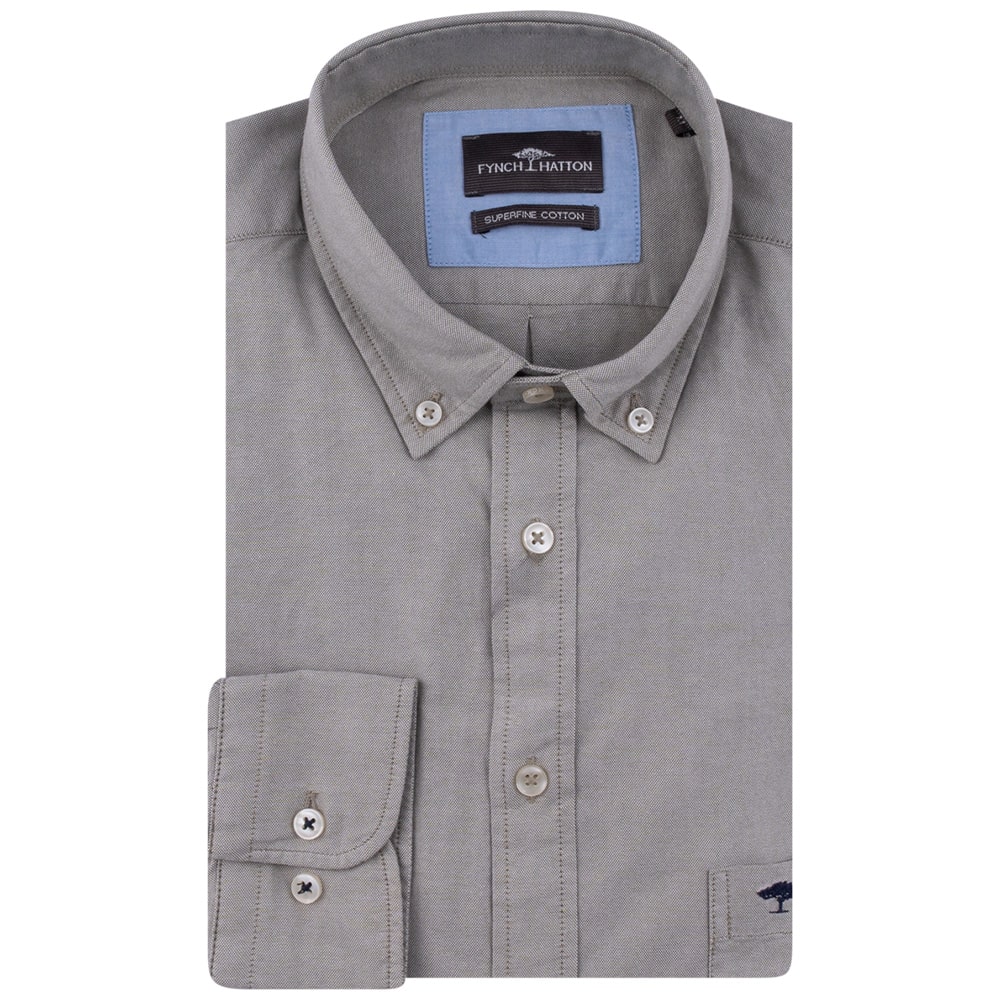 Fynch-Hatton Χακί Πουκάμισο Button Down - 1414  6050